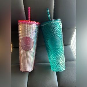 X2 BRAND NEW ~ Starbucks Cups Bundle Never Used 24Oz Each